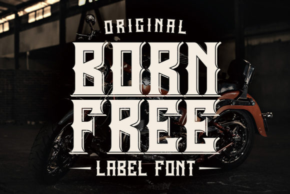 Born Free: The Fierce Retro Font for Bold Designs