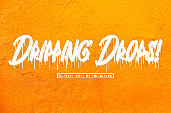 Dripping Drops: The Urban Display Font That Redefines Visual Impact