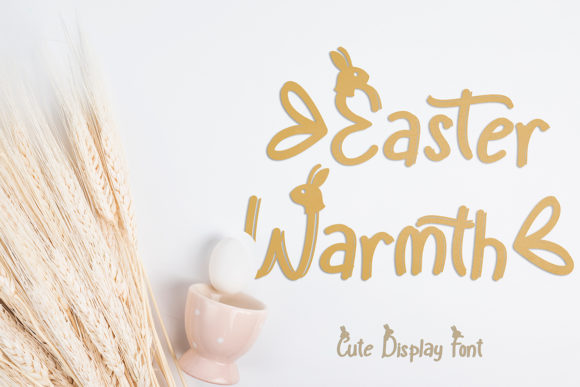Easter Warmth: A Luxe Light Display Font