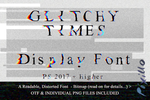 Glitchy Times: A Distorted Serif for Creative Projects