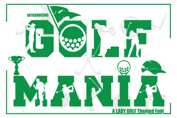 Golf Mania: A Bold Typography Choice for Sports Branding