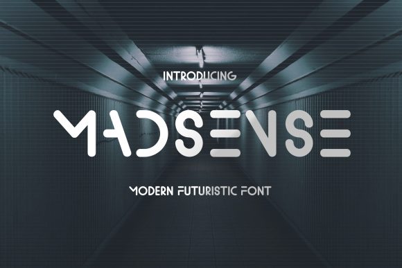 Madsense: The Futuristic Display Font for Bold Digital Designs