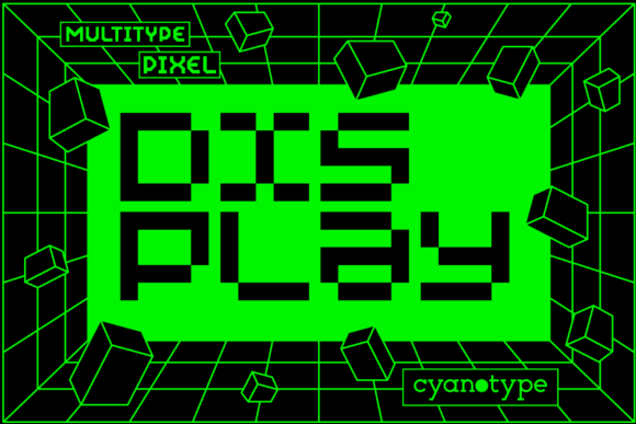 MultiType Pixel Display: A Unique Pixelated Font