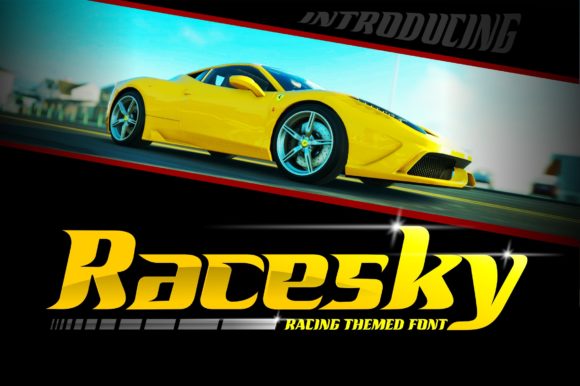 Racesky: A Versatile Typeface for Dynamic Design Projects