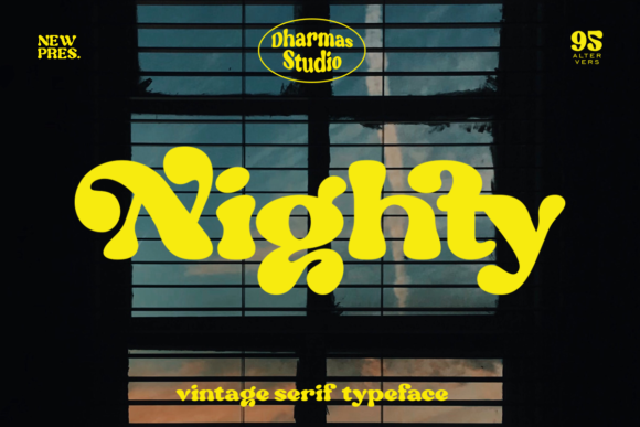 Revitalizing Design with Nighty: The Ultimate Retro Display Font for Modern Creators