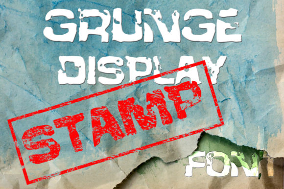 Stamp: A Textured Display Font for Bold Visual Statements