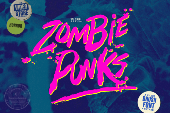 Zombie Punks: The Ultimate Display Font for Bold Street Art Designs